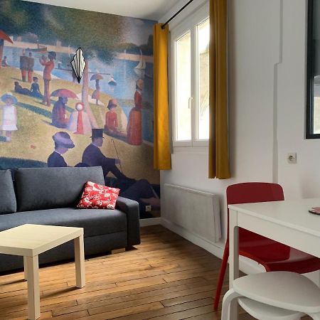 Studio Perfect For 2 Adults And 1 Kid, And Up To 2 Kids - Jourdain 20E, 25Mn To Louvre Via Line M11 巴黎 外观 照片