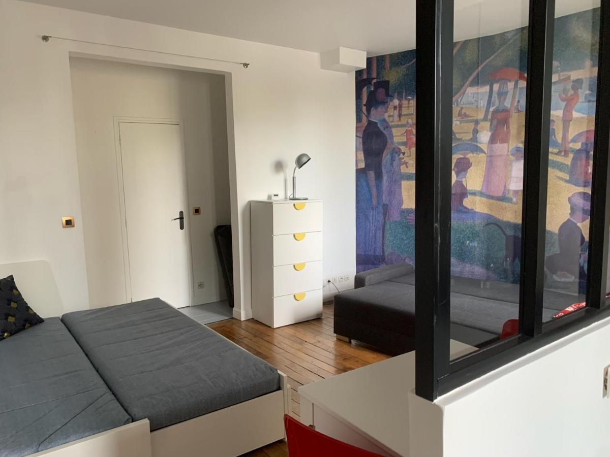 Studio Perfect For 2 Adults And 1 Kid, And Up To 2 Kids - Jourdain 20E, 25Mn To Louvre Via Line M11 巴黎 外观 照片