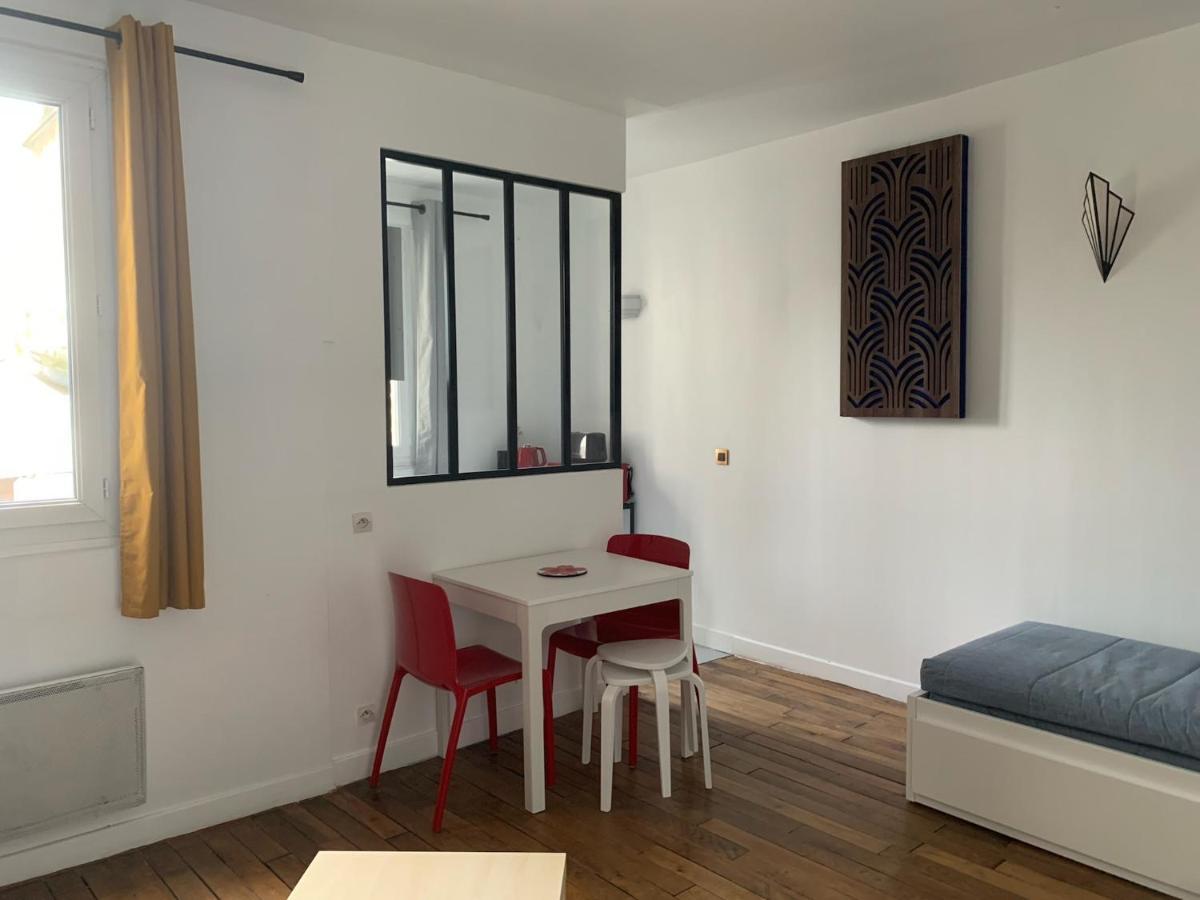 Studio Perfect For 2 Adults And 1 Kid, And Up To 2 Kids - Jourdain 20E, 25Mn To Louvre Via Line M11 巴黎 外观 照片