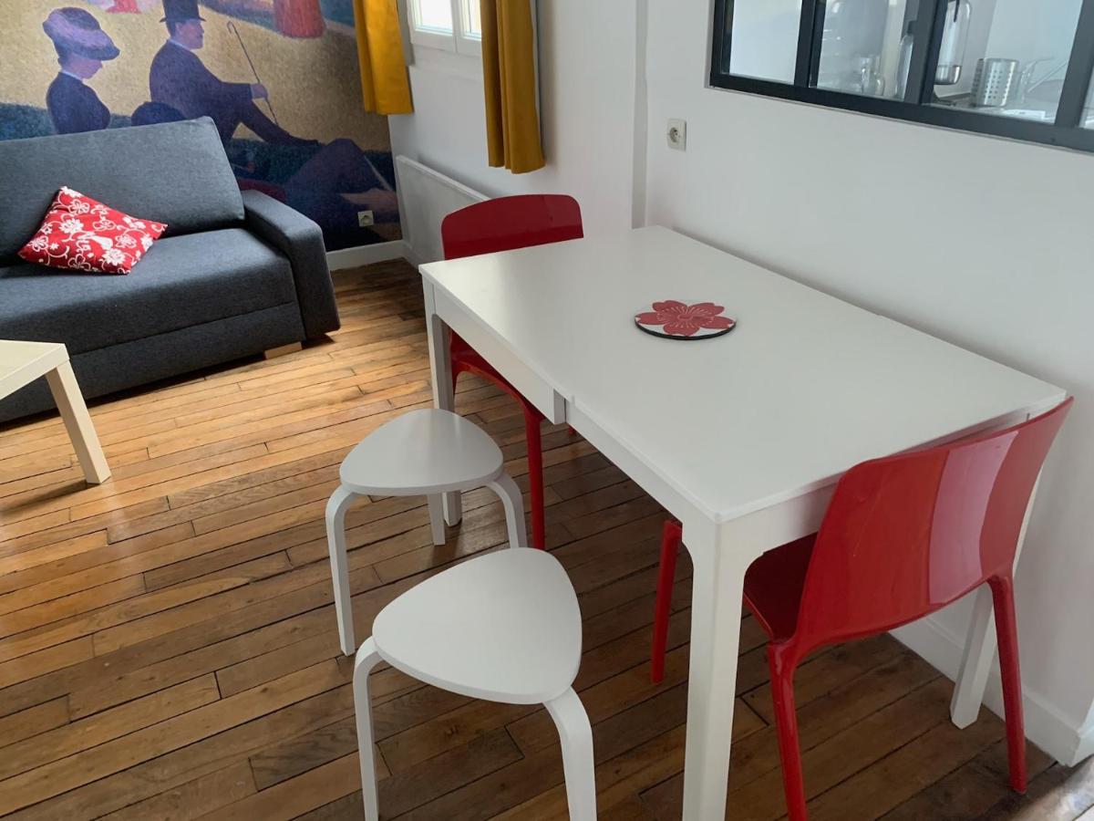 Studio Perfect For 2 Adults And 1 Kid, And Up To 2 Kids - Jourdain 20E, 25Mn To Louvre Via Line M11 巴黎 外观 照片
