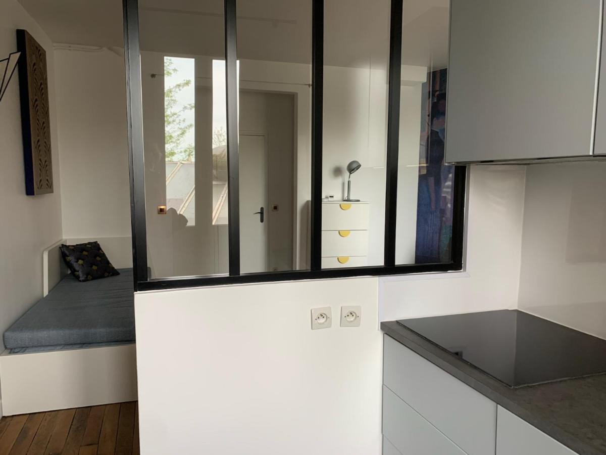 Studio Perfect For 2 Adults And 1 Kid, And Up To 2 Kids - Jourdain 20E, 25Mn To Louvre Via Line M11 巴黎 外观 照片