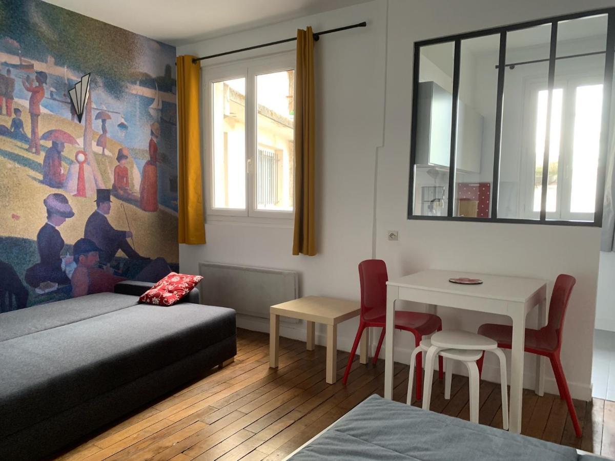 Studio Perfect For 2 Adults And 1 Kid, And Up To 2 Kids - Jourdain 20E, 25Mn To Louvre Via Line M11 巴黎 外观 照片